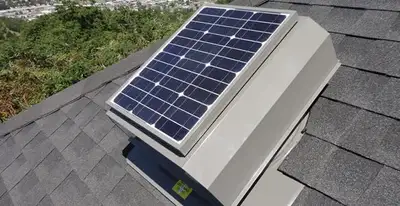 attic fan installation services with energy-efficient roof-mounted ventilation system in Cambridge, MA