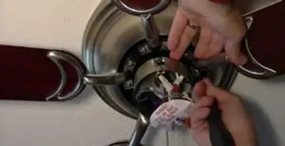 Ceiling fan installation with electrical wiring and mounting by professional electrician in Cambridge, MA