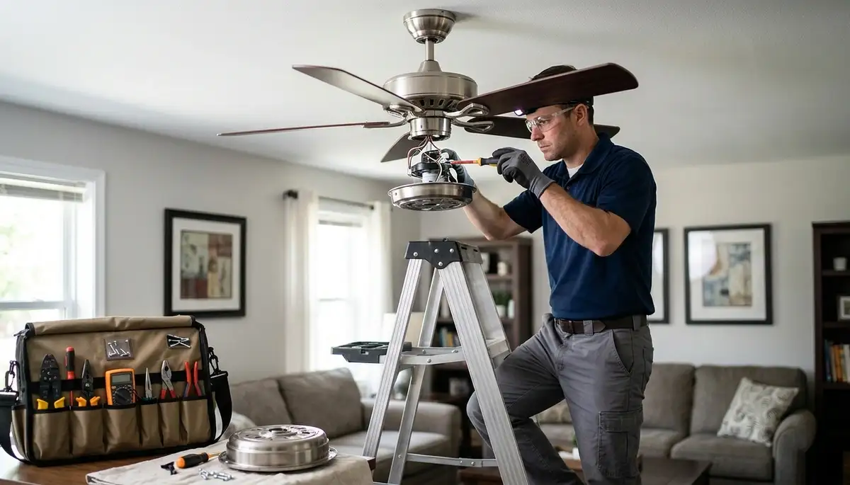 Ceiling fan repair service for Cambridge, MA homes by On Call Electrical