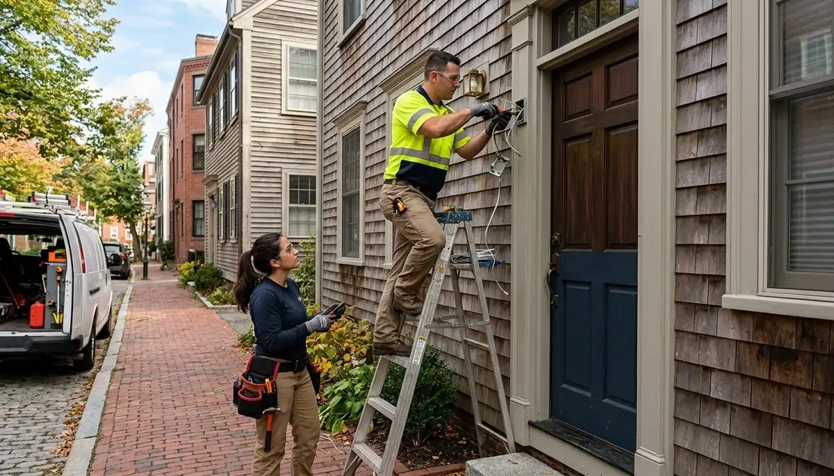 Electrician providing professional electrical services in Cambridge, MA