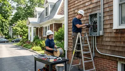 Electrician services in Cambridge, MA by a professional electrical contractor