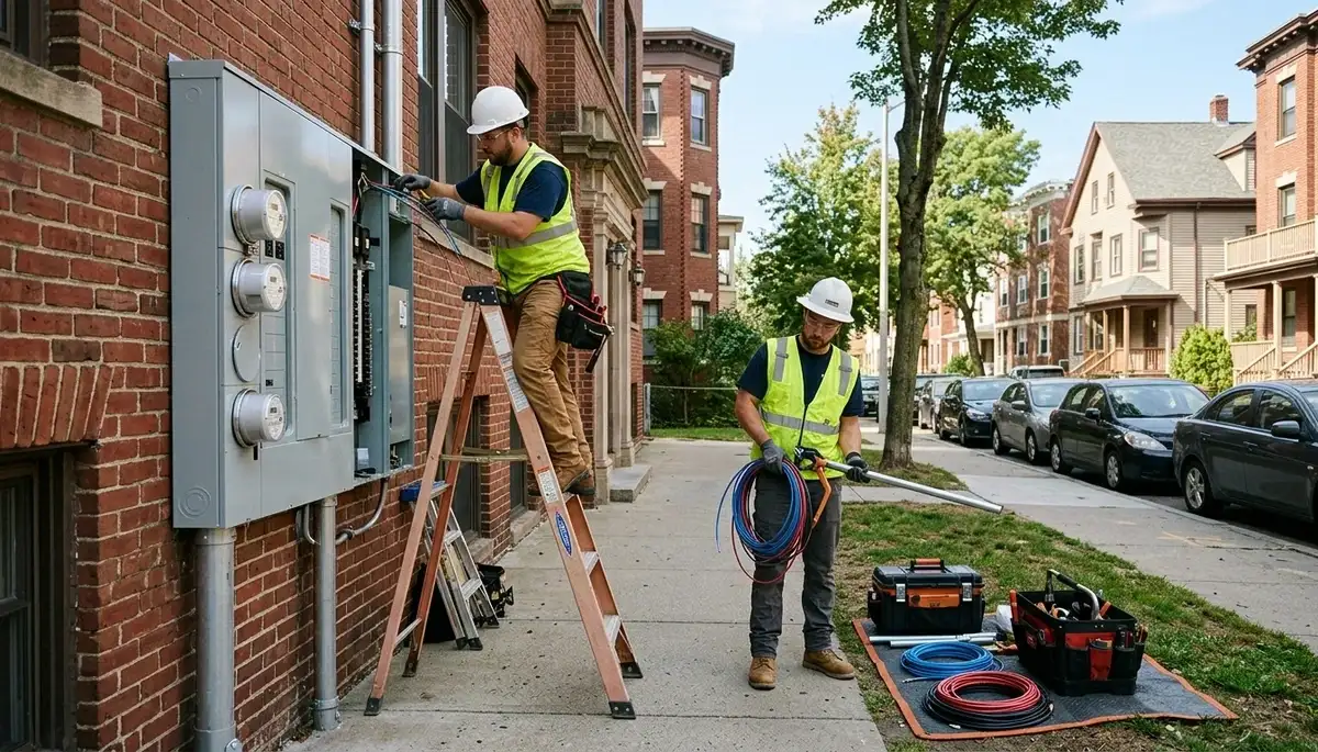 Electrician providing professional electrical services in Cambridge, MA