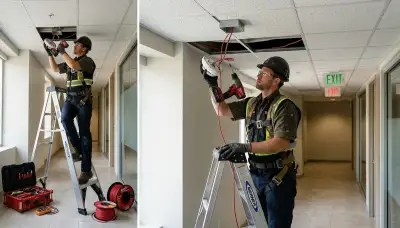 Fire alarm installation service for a Cambridge, MA home by On Call Electrical