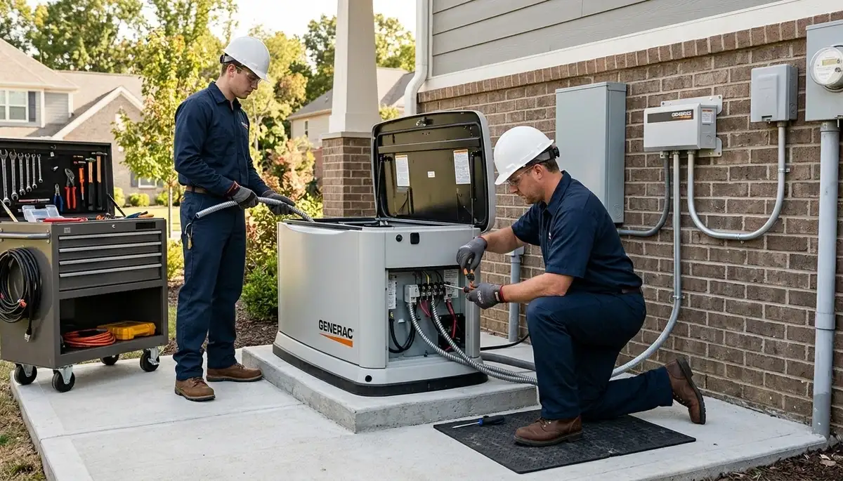 Generator installation service by On Call Electrical in Cambridge, MA