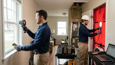 Cambridge, MA electrician conducting a home energy audit for older wiring and undersized electrical panels