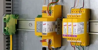 lightning surge protection system with surge suppressors installed by electrical service professionals in Cambridge, MA
