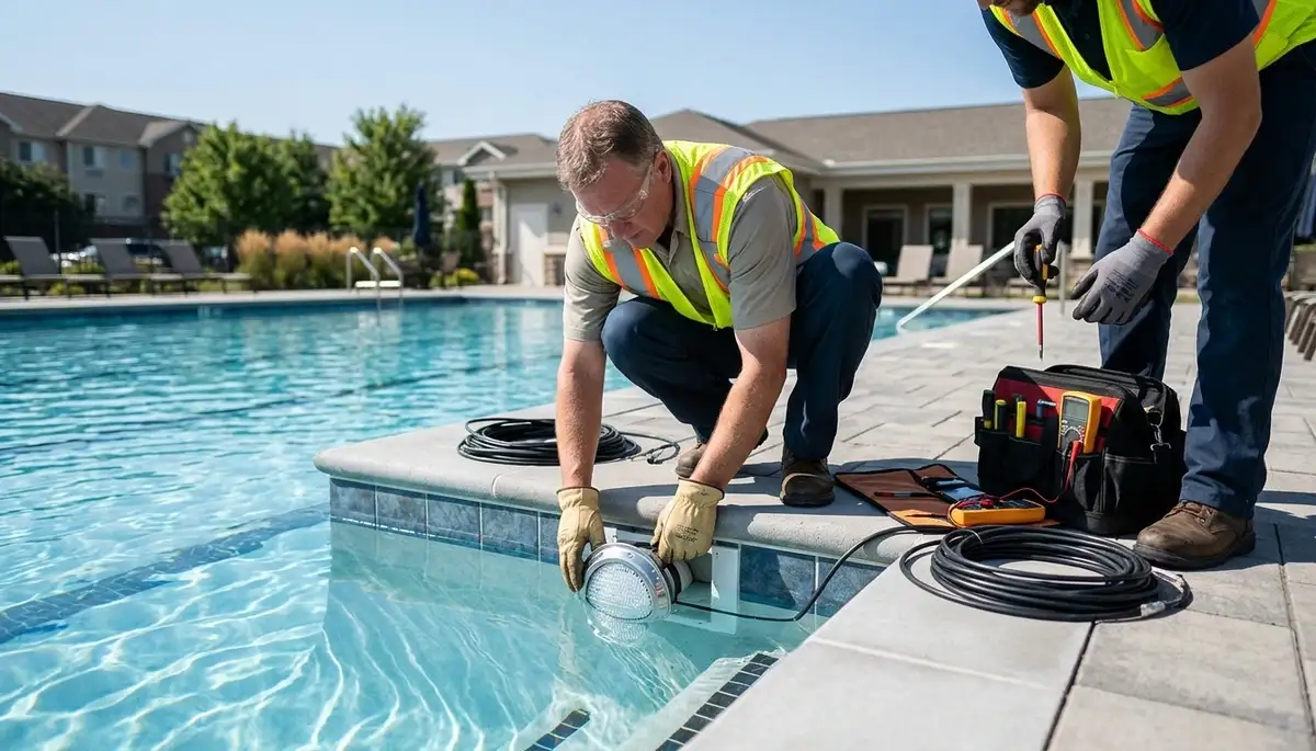 Pool lighting installation and repair for Cambridge, MA homes by On Call Electrical