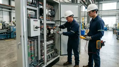 Electrician repairing a residential light switch in Cambridge, MA