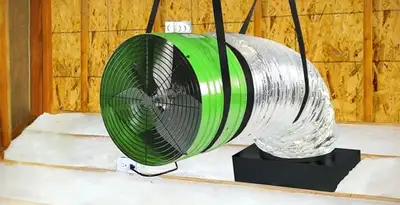 whole house fan installation services with professionally mounted ventilation fan system in Cambridge, MA